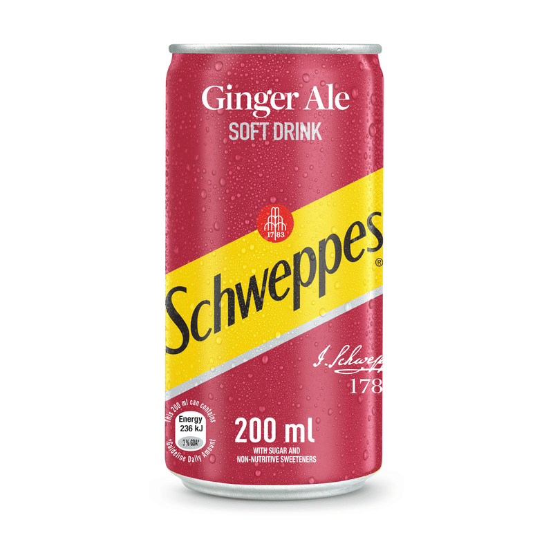 Schweppes Ginger Ale Can (24x200ML) – Prestons Liquor Stores